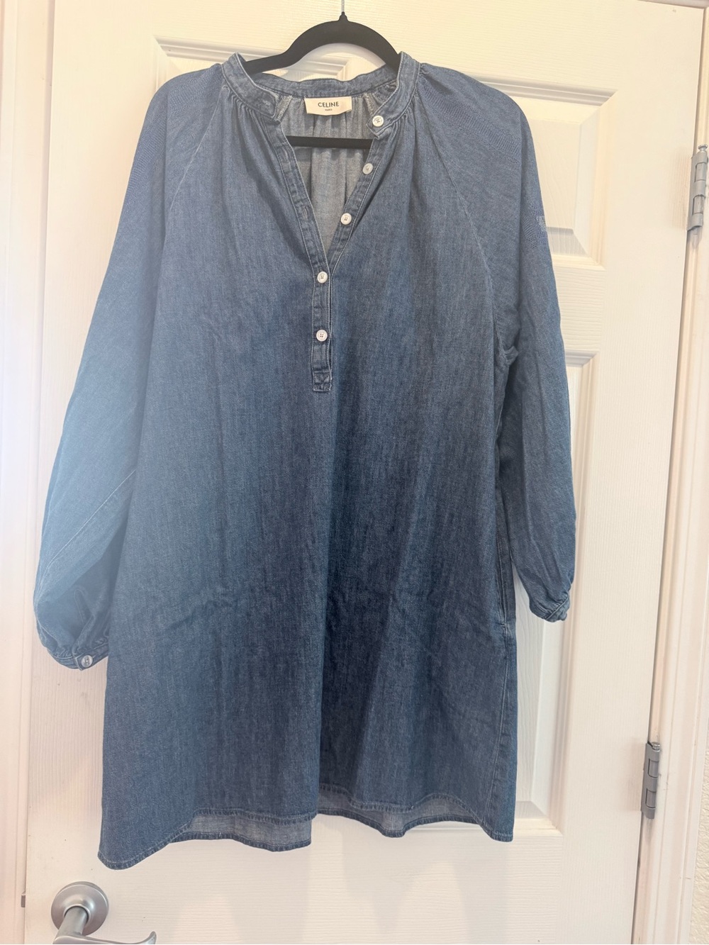 Celine Indigo Denim Tunic Dress